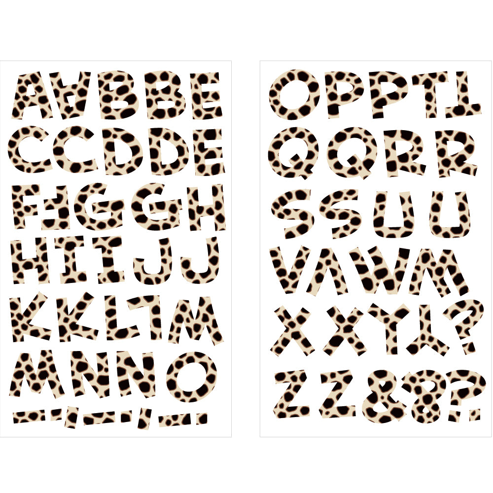 9-9117 Cheetah Print Letters - 1 inch Cheetah Print Alphabet Iron-on – SEI  Crafts